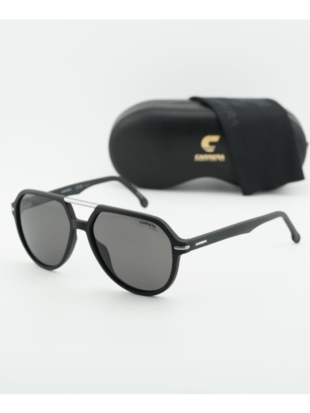 CARRERA 315/S 0003 M9 Aviator Sunglasses - Black / Grey Polarized